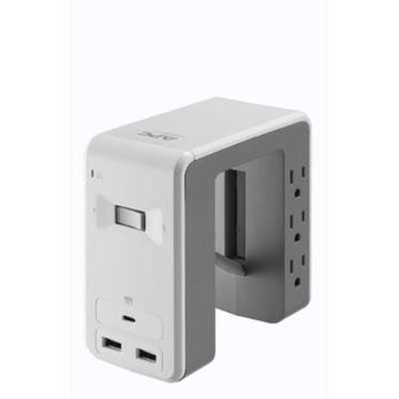 APC Essential SurgeArrest 6-Outlet Surge Protector with USB Type-A & C Ports (120V, White)